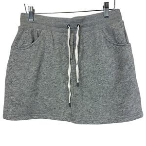 J. Crew Heather Gray Fleece Mini Skirt XS